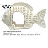 Shrimp Hiding Spot 3D Printed Hollow Fish Shape Aquarium Hideout Decor, Safe Breeding Decorative for Shelter Cave, Betta Ornament Decor Tank Landscape