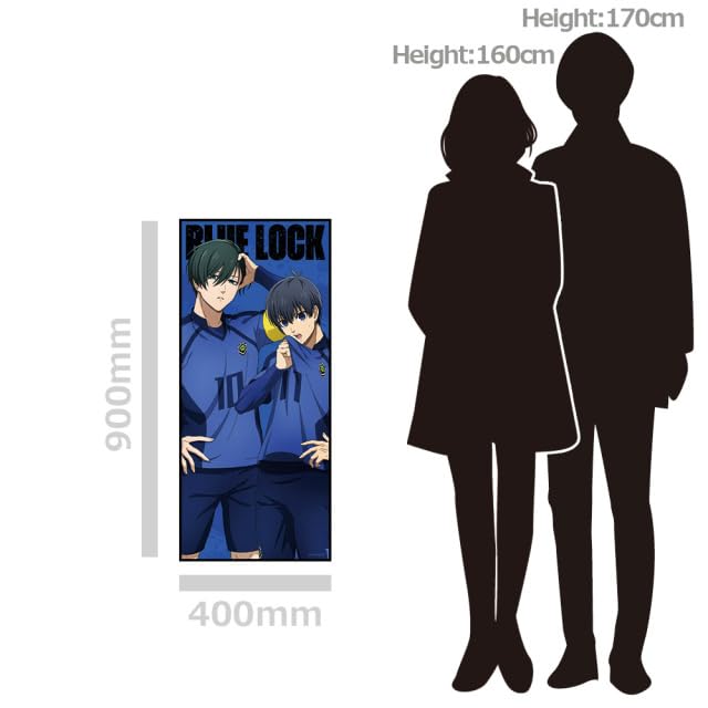 Anime "Blue Lock" Large Character Towel with Can Badge Kiyoshi & Rin Vol.2