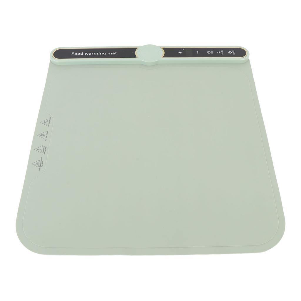 Warming Mat for Food 360W Full Surface Heat In 8s 9 Temperature Settings 6 Hours Time Child Lock Sil