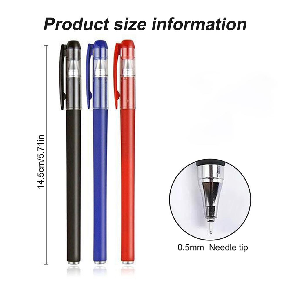 Gel Pens Set Black Blue Red Refill Gel Pen Bullet Tip 0.5mm School & office Supplies Stationery kawaii accessories stationery