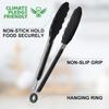 600ºF Heat Resistant Kitchen Tongs, 1Pc Silicone Food Tongs Premium Locking Cooking Tongs with Silicone Tips For Baking Steak