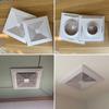 Useful Plastic Grille Air Outlet White Ventilator Cover Ceiling Vent Square Exhaust Vent Ventilation Systems