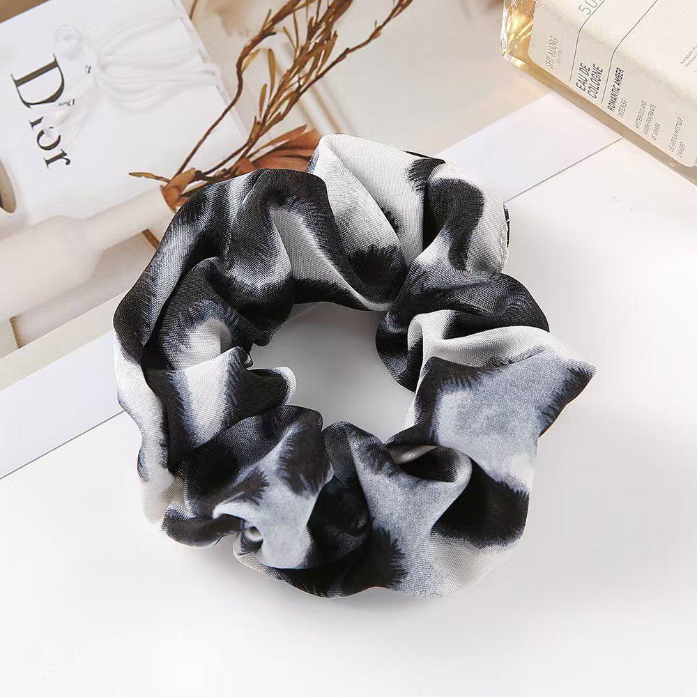 Durable High Elasticity Leopard Print Scrunchie for Adults