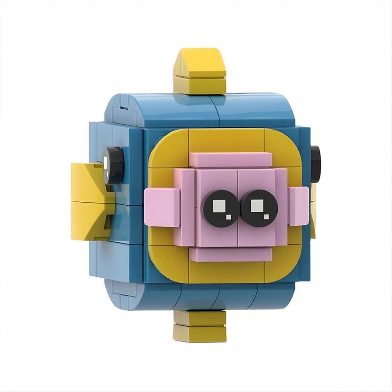 MOC Hot Game Animated Character Cute Kirbys Building Blocks Model Adeline Knight Emperor Cartoon Doll DIY Kids Toy Birthday Gift