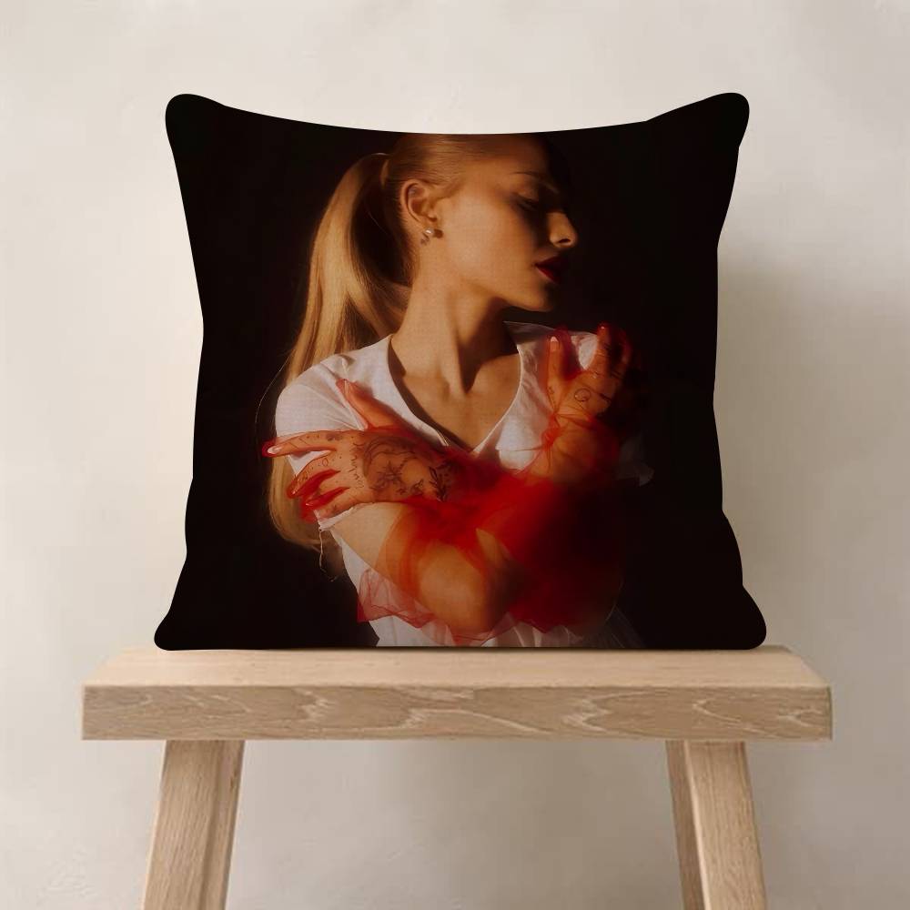 Singer A-Ariana G-Grande Cushion Cover Inches Farmhouse Decor Home Throw Pillow Covers For Couch Decorations