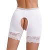 Damen Spitzen Schrittlose Boyshorts Hohe Taille Slips Freches Design Sicherheits-Shorts Slips Clubwear Dating Unterwäsche