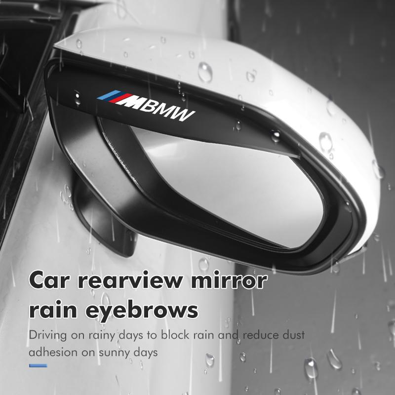 Car Rearview Mirror Rain Eyebrow Snow Rain Cover Accessories For BMW X1 X3 X5 E39 E46 E90 F20 E60 F30 E36 F10 E87 E70 E91