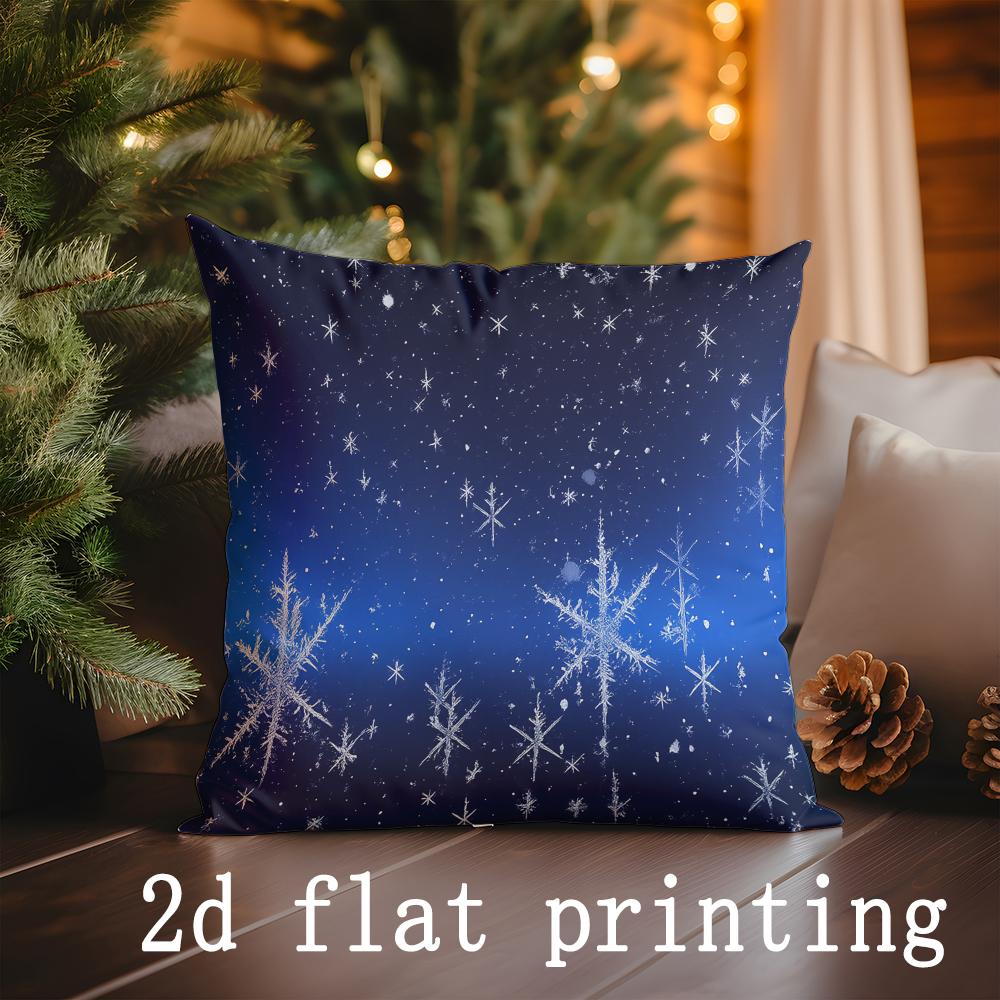 Home Decor Christmas-themed Digital Printed Pillowcases Pattern Cushion Cover Suitable for Sofa Bedroom Car Pillow Cover