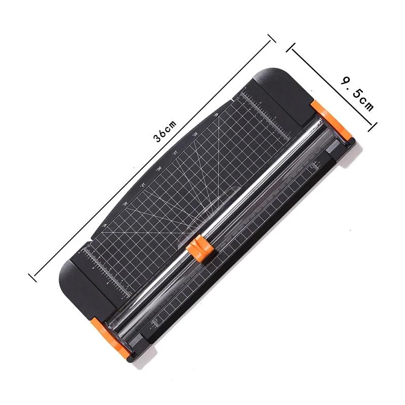 A3/4 Paper Cutter 12 Inch Titanium Paper Trimmer Scrapbooking Tool with Automatic Security Safeguard and Side Ruler Paper Cutter чёрный