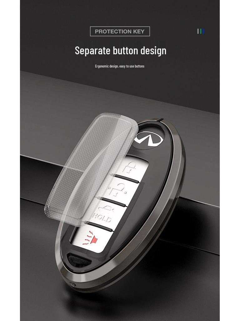 Infiniti Q50L QX50 QX60 Q70L G25 Key Cover - High-End Key Fob Shell with Buckle