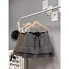 Women's Korean-Style Polka Dot Wool Skirt: Sweet, Versatile Patchwork A-Line for Autumn/Winter