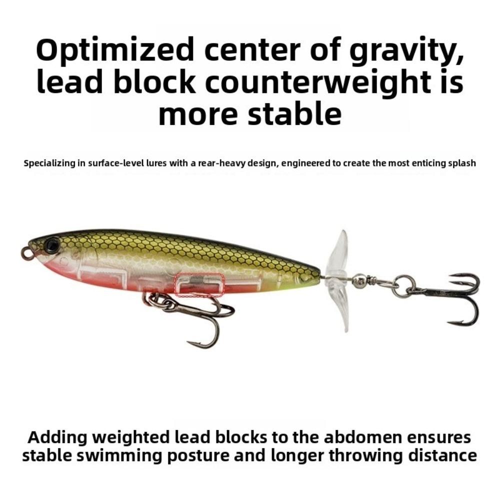 Plastic Material Plopper Lure Artificial Design Hard Bait Pencil Bait Crankbait Pesca Fishing