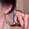 Silver Needle Small Fragrant French Light Luxury Micro-inlaid Zircon Bubble Stud Earrings Women's Exquisite Fashion Versatile Small Niche Earrings
