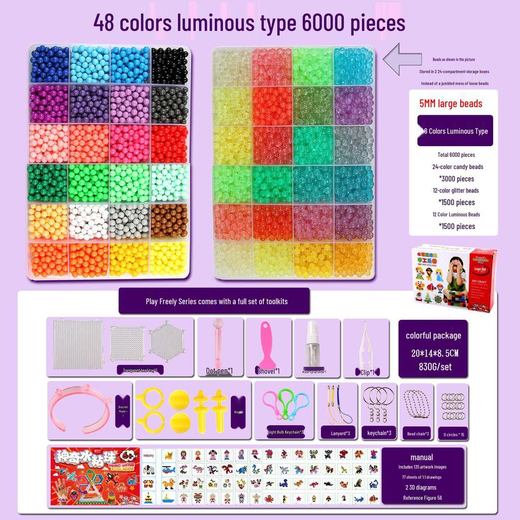 Mist Magic Water Soluble Sticky Beads DIY Handmade Toy