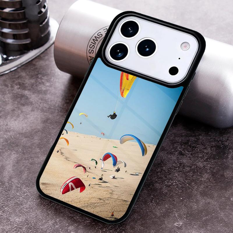 

Paragliding Paraglider Phone Case for iPhone 17 16 15 Pro Max Air 14 13 12 11 Plus Shockproof Capa Cover iPhone 12 Pro