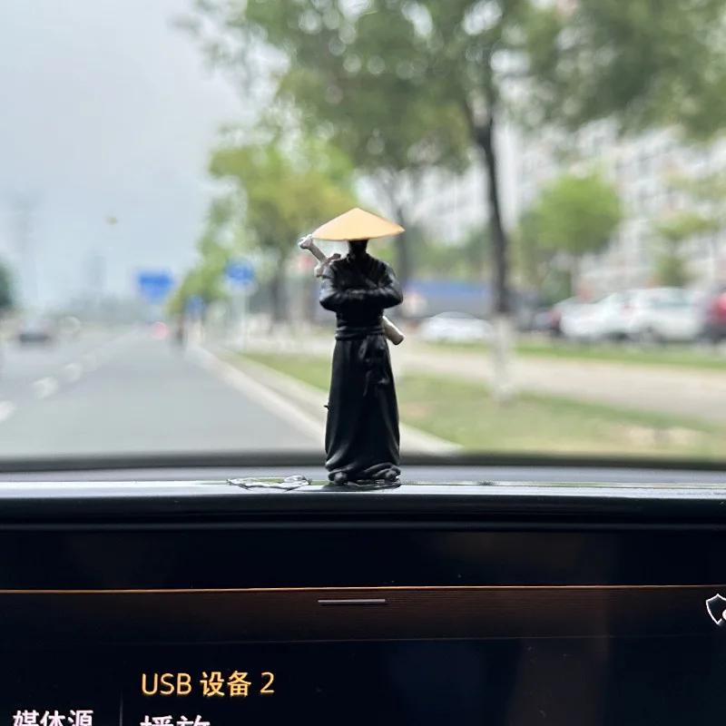 

Аксессуары для салона автомобиля, кукла Jianghu Knight, экран компьютера, настольные украшения, Antiquity Knight, центральная консоль, автомобиль Swordsman