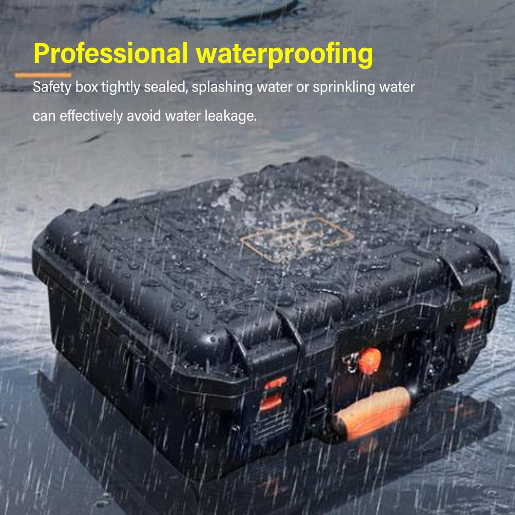 Drone Carrying Case with Non Slip Handle Plastic EVA Large Capacity Sealed Shockproof Drone Waterproof Hard Case for Mini 4 Pro