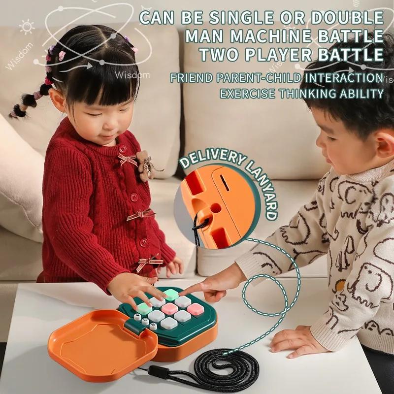 Tic-Tac-Toe Board Board Multifunctional Electronic Handheld Electronic Game Consoles Exercise Logical Thinking and Interaction