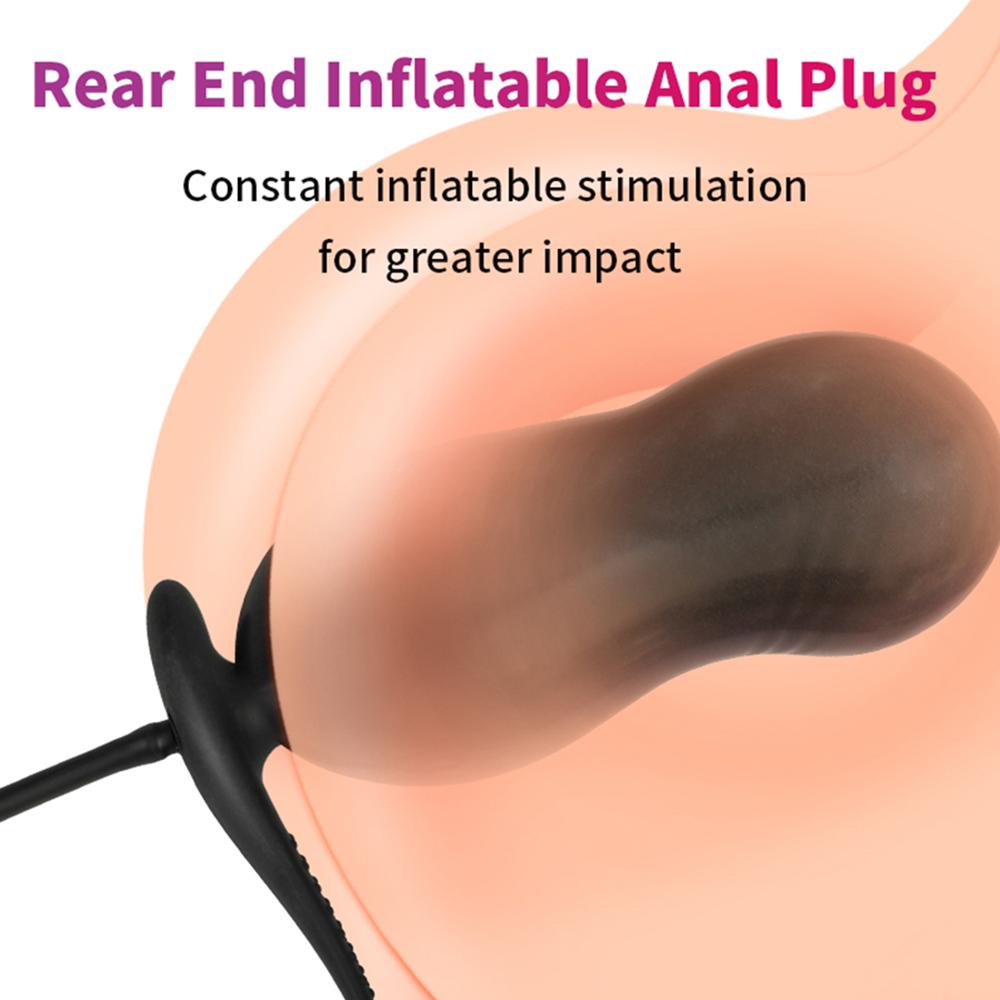 Aufblasbarer Analplug Riesen-Buttplug Anus-Dilatatoren Prostata-Massagegerät Stimulieren Sexspielzeug für Frauen Männer Erwachsener Masturbator