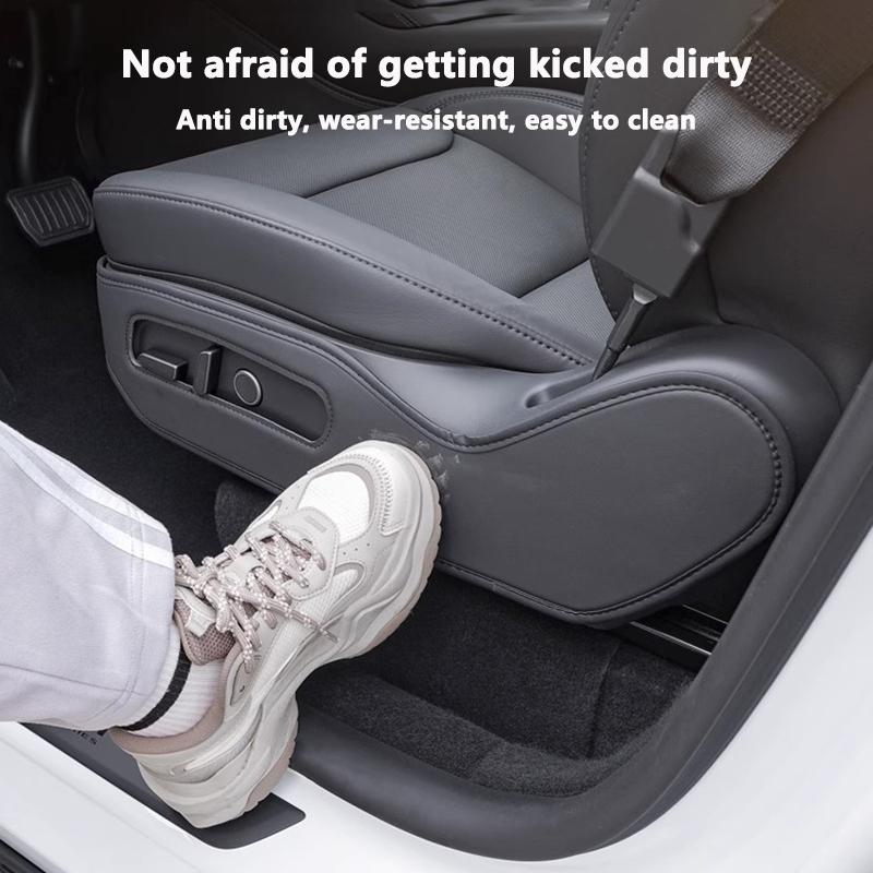 Seat Both Side Anti-Kick Pad For Tesla Model Y Juniper / 3 Highland Seat Anti-scratch Protective Cover Car Interior Accessories
