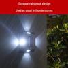 Waterproof Solar Decorative Wall Lamp for Outdoor Garden, Courtyard, Fence, and Terrace