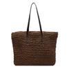 Straw Woven Tote Bags Casual Large Luxury Design Capacity Handbag Beach Shoulder Simple Women'S Bag Style Shopping Summer