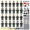 24PCS WWII Military Series Field Forces Soldier Minifigure Building Blocks