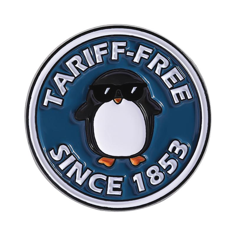 

Little Raccoon Penguin Enamel Pins Custom TARIFF-FREE SINCE 1853 Brooches Lapel Badges Clothes Animal Jewelry Gift for Friends