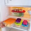 7Pcs Plastic Freshing Box Rainbow Food Sealed Box Reusable Sealed Food Container  Household