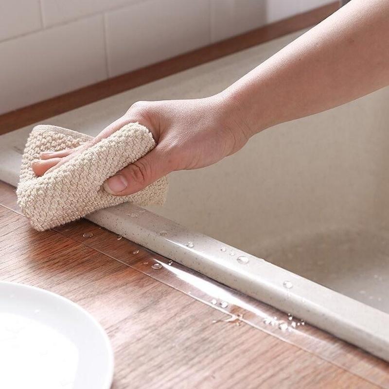 1Roll Waterproof Kitchen Bathroom Wall Sealing Tape Door Window Gap Stickers Transparent Adhesive Ta