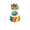 Tag Theme Birthday Party Decoration Game Flag Cake Insert Spiral Arrangement