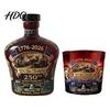 Collectible Patriotic Glassware 250th Anniversary Commemorative Wine Bottle Set Glass Decorative Mantelpiece Spirit Decanters for Celebrations