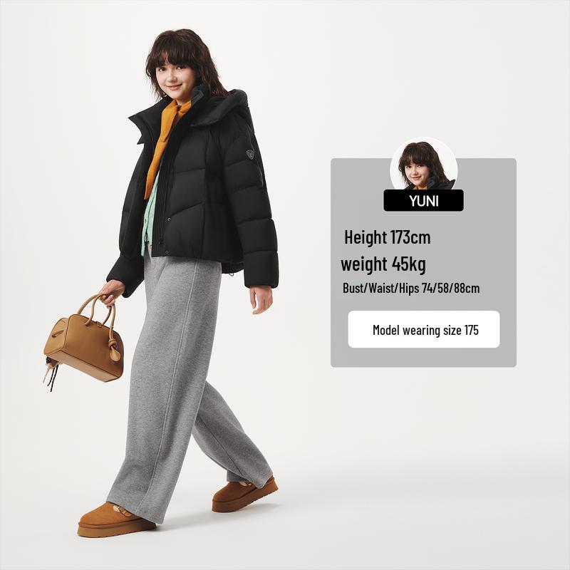 Tanboer Women's TB5530330Z Detachable Hood Short Down Jacket