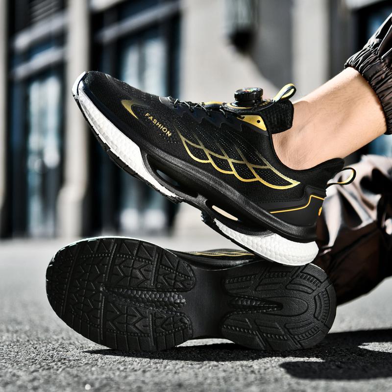 Модная летняя обувь мужские кроссовки сетчатые повседневные мужские туфли теннисные туфли — фото 6