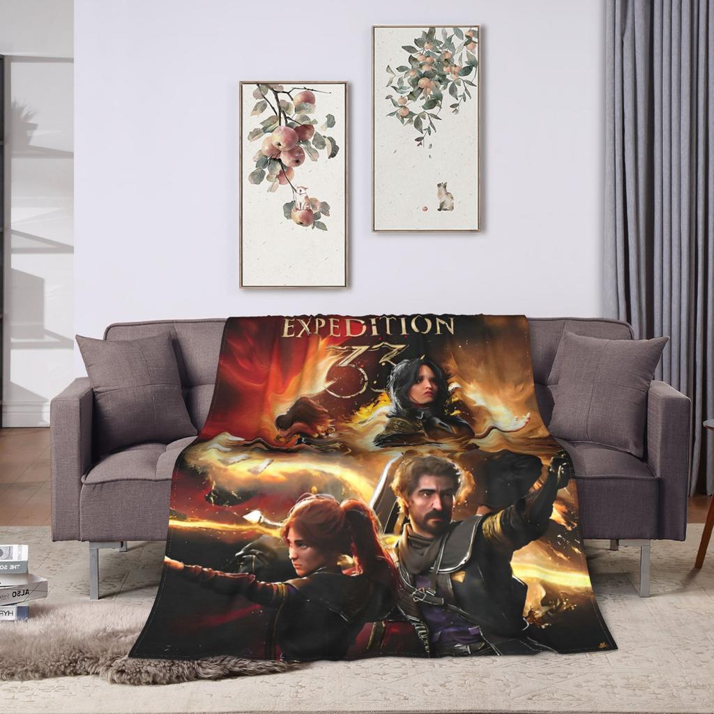 Clair Obscur Expedition 33 Maelle Blanket Quality Super Warm  Bedding Throws Winter Camping Living Room Pattern Bedspread