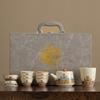 High-end Dragon Gift Box Set Ru Kiln Wave Retro Teapot Portable Kuaike Cup Kung Fu Teapot Business Gift