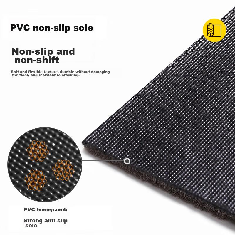 Boneng Striped Entrance Mat, Doorway Carpet, Entrance Doormat, Cuttable, Gray, 80x120cm