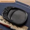 Chengni Inkstone Calligraphy Set: Natural Raw Stone Ink Stick, Duan & She Inkstones, Calligraphy Brush, and Ink Block for Grinding.