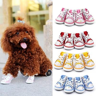 Pet Sneakers Outing Dog Shoes Outdoor Walking Shoes Non-slip Tennis Shoes Dogs Booties Pet Sneakers Colorful Wear-resistant