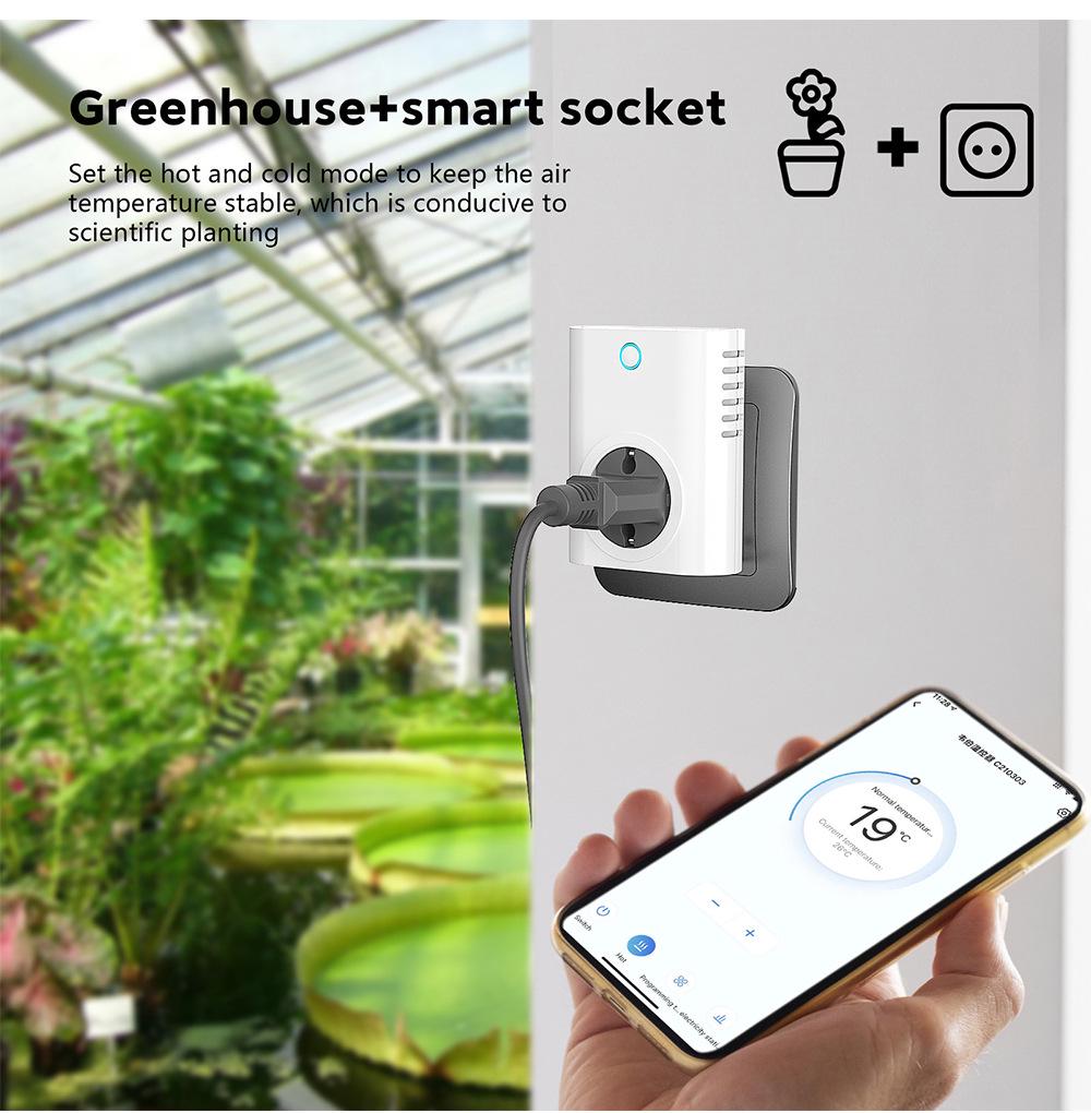 AB/ABD Fişli ve Doodle Uygulamalı Akıllı WiFi Sıcaklık Kontrol Priz