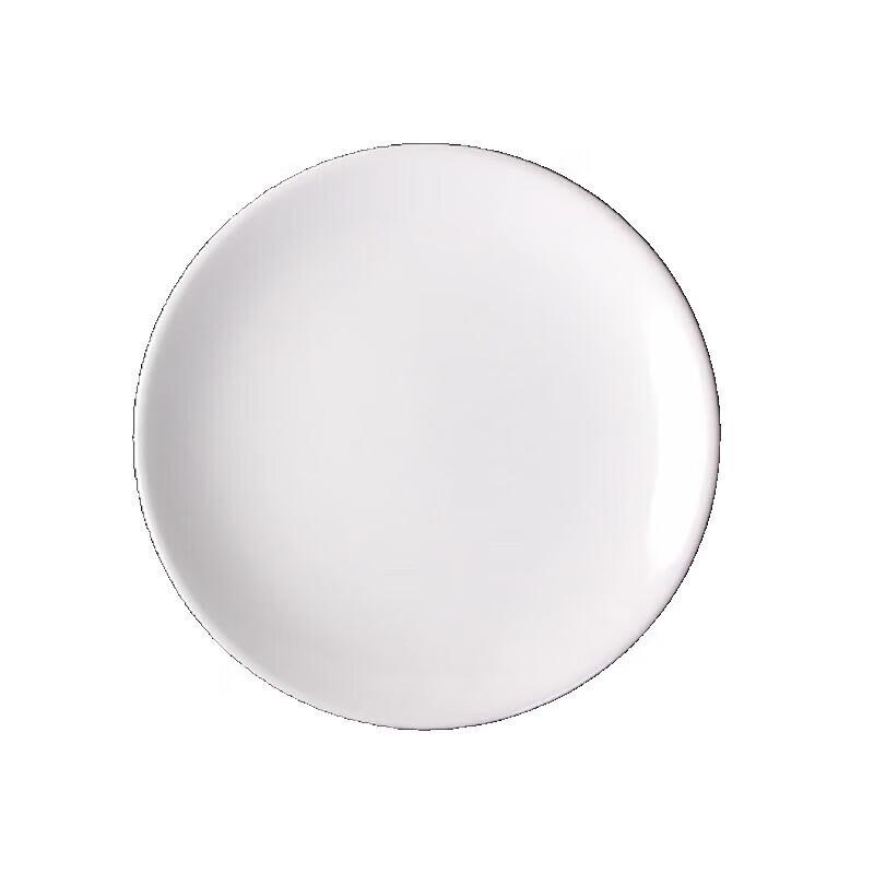 Danshi Zhiyuan Pure White Ceramic Dinner Plate 7 inches