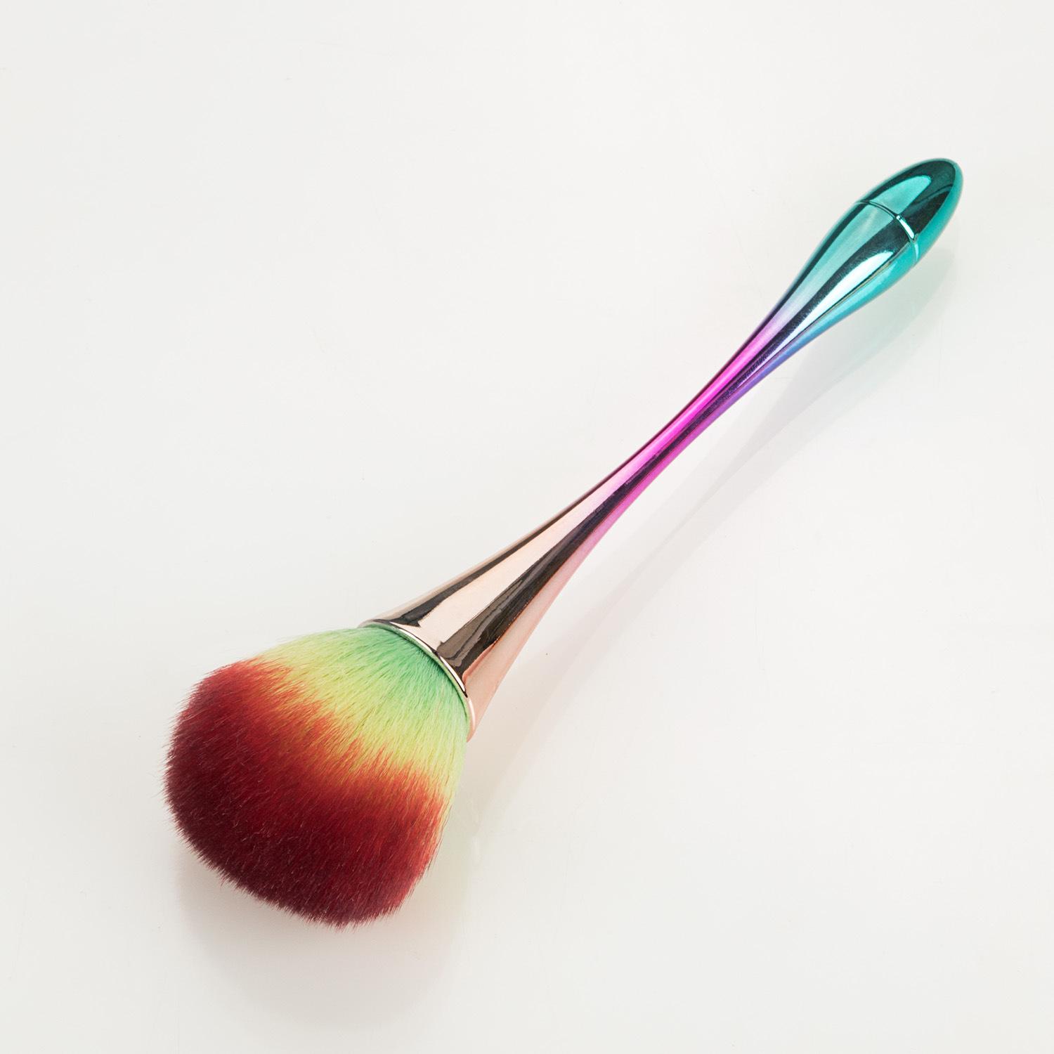 

Кисть для румян с пудрой розового золота, профессиональная кисть для макияжа, большая косметическая кисть для лица, косметическая брошка для лица Cont, инструмент для макияжа