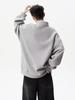 Men's Loose-Fit Streetwear Hoodie: High-End Patchwork Stand-Up Collar, Spring/Autumn Casual Jacket