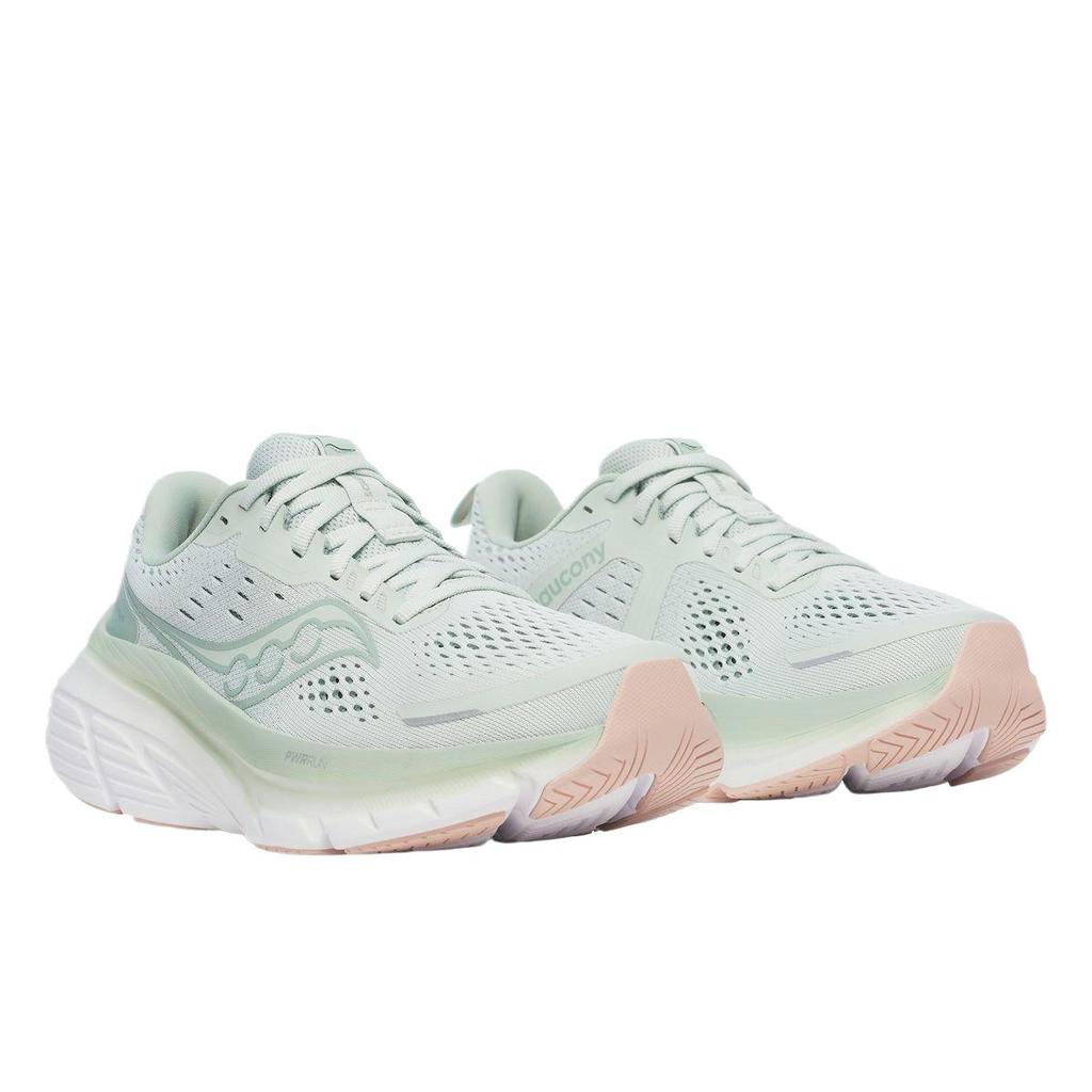 Saucony Women's Guide 18 White Mist Pink Running Shoes S10998-221