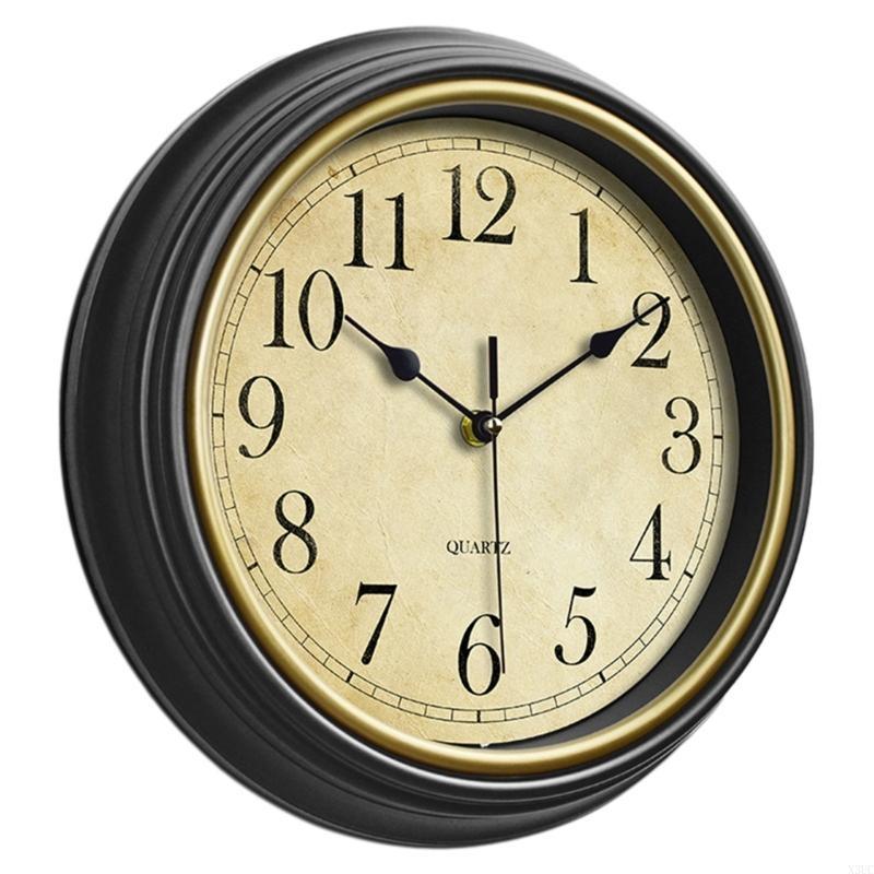 

Non Ticking Clocks Easy to Read Roman/Arabic Numerals Wall Clock for Bedroom X3UC