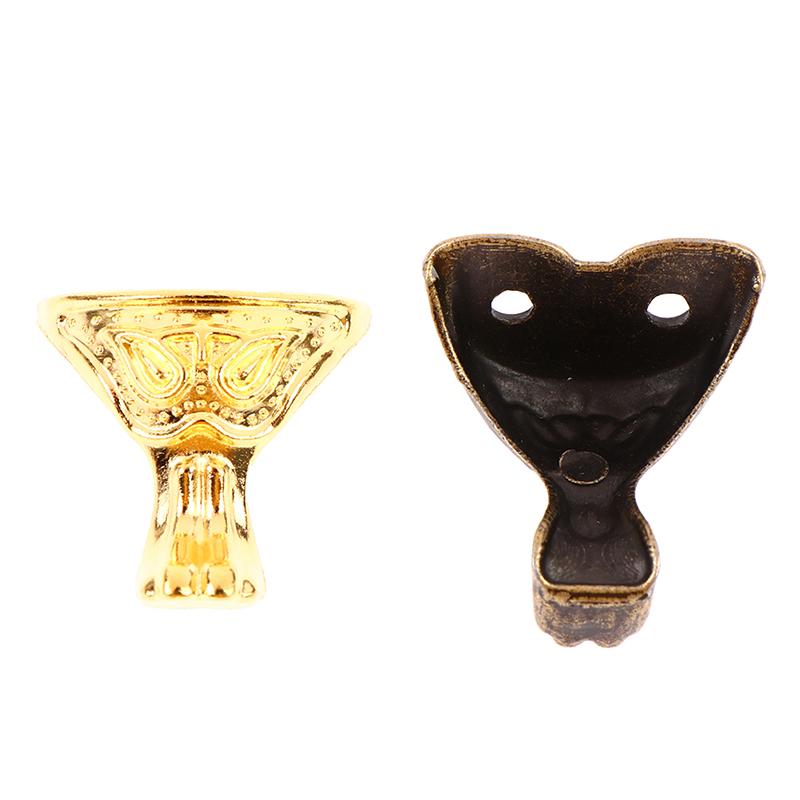 8 Stück Antikschmuck Geschenkbox Holzkiste Dekorative Füße Bein Eckenschutz