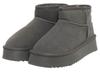 Women' Leather Ankle Boots - Solo Soprani Counture - Ssw421P05/05 Hugh Platform Shark 38
