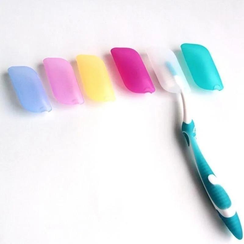 Toothbrush Head Portable Toothbrush Head Protection Sleeve Fashion Travel Supplies  (color:random)