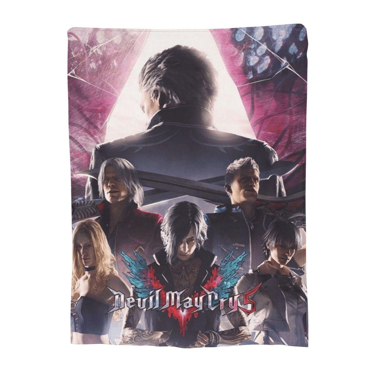 

D-Devil May Cry DMC Game Gamer Blankets Soft Warm Flannel Throw Blanket Cover for Bed Living room Picnic Travel Home Couch 80x120cm