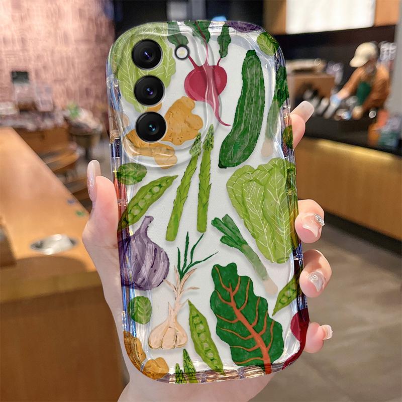 Spicy Food Vegetable Case for Samsung Galaxy S26 S25 S24 Plus S23 Ultra S22 S21 S20 FE A73 A71 4G A57 A56 A55 A54 A53 5G Cover